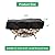 Curved Firewood Rack Cover - Half Round Log Wood Ring Trap Pile Storage Protector, for Waterproof UV Resistant Dustproof, 210D Heavy Duty, 59 Inch (Black)