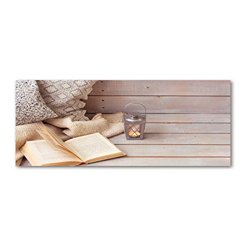 Crédence de cuisine en verre beige anti-taches 125x50cm Tulup