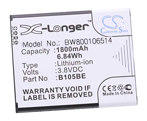 vhbw Batterie Compatible avec Samsung Galaxy Ace 3, Ace 3 LTE, Garda, GT-I7275, GT-S7275 Smartphone (1800mAh, 3,7V, Li-ION)