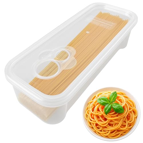 BNYD Microwave Pasta Cooker with Built-in Strainer Lid – Spaghetti Noodle...