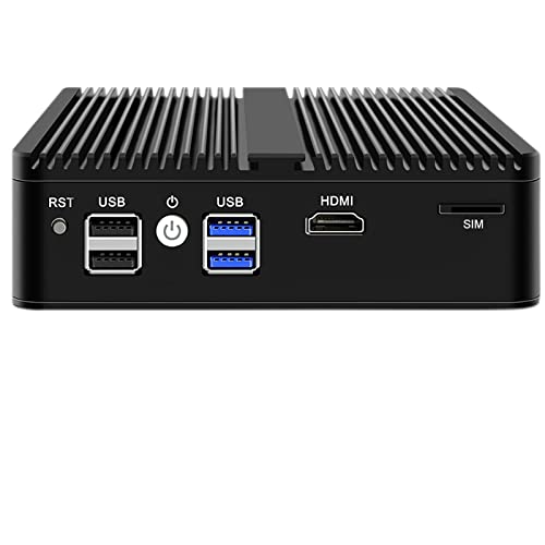 KingnovyPC Firewall Micro Appliance, 4 Port i226 2.5GbE LAN Fanless Mini PC N5100, 2* DDR4, 8GB DDR4 128GB NVMe, HDMI, DP, RJ45 COM, 4*USB Gigabit Ethernet AES-NI VPN Router Openwrt Barebone – Bild 3