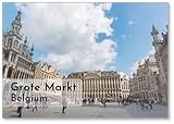 Brussels   The Main Square Grote Markt, Aimant de réfrigérateur
