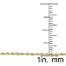 Kooljewelry 14k Yellow Gold Rope Chain Necklace (1.5 mm 14 inch)