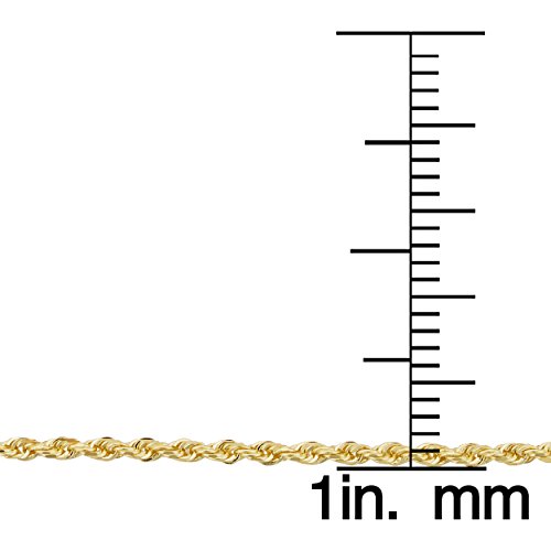 Kooljewelry 10k Yellow Gold Rope Chain Bracelet (1.5 mm, 7.5 inch)3