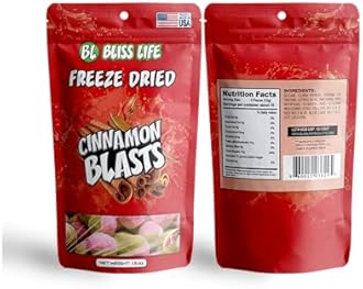Bliss Life Cinnamon Blast Freeze Dried Candy from TikTok, ASMR Crunchy Candy, Spicy Sweet and Sour Kids Snacks, Unique Novelty Snack for Kids 1.5oz