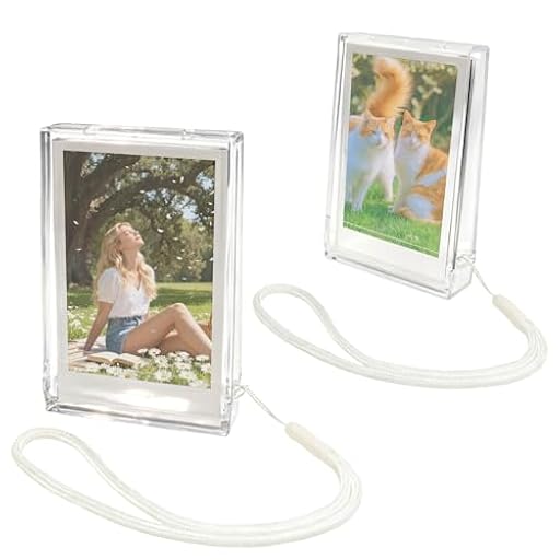 HIYQIN - Paquete de 2 - Funda para Fotos 2x3, Caja para Fotos Compatible con Fujifilm Instax Mini 12 11 9 8 7s SE 40 90 99 EVO Liplay, Funda para Películas Instax Mini - Transparente | Ya disponible en tu tienda friki favorita! En mundofriki.es!