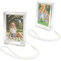 HIYQIN - Paquete de 2 - Funda para Fotos 2x3, Caja para Fotos