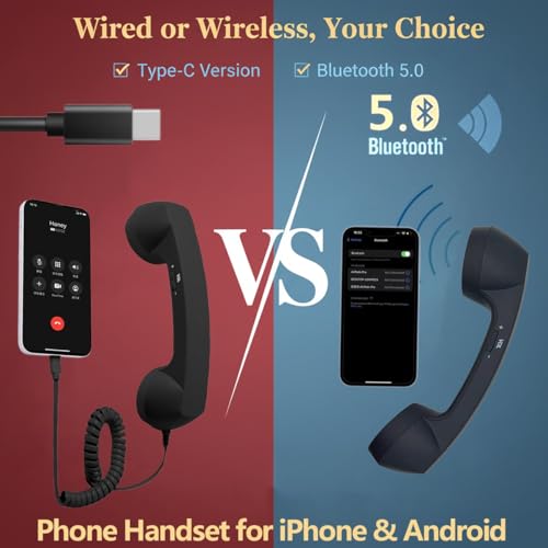 Teléfono estilo retro con conexión Type-C y Bluetooth miniatura 2
