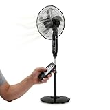 Wintem - Ventilatore a Piantana 40 cm con Telecomando – Altezza Regolabile da 125 a 135 cm...