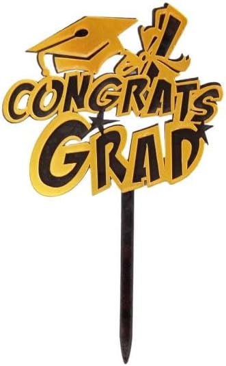 GIFT FACTORY 1-Piece Congrtas Grad Cake Topper