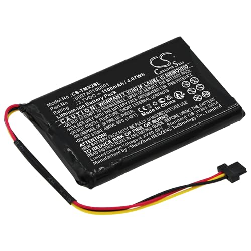 TECHTEK Batterie 1100mAh Compatible avec [Tomtom] pour 4ET0.002.02, pour 4ET03, pour XL Holiday, pour XL IQ, pour Live 4EM0.001.02, pour XL2 V4 remplace 6027A0106801