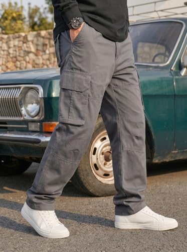 Image of Amazon Brand - INKAST Men Multi-Pocket Cargo Pants Casual Fit Trousers Stylish Cargo Trousers