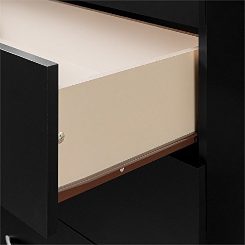 Home Square 3 Piece Modern Bedroom Furniture Set - 6 Drawer Double Bedroom Dresser / 5 Tall Chest Of Drawers For Bedroom/Small Nightstand With Drawer And Shelf/White #TOP6