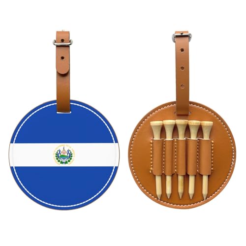 WXXWXD El Salvador Printed Golf Tee Storage Bag - Portable Storage, Easily Organize Tees