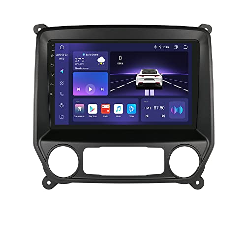 8 Core 8 + 128 GB Android 12 estéreo automotivo para Chevrolet Silverado/GMC Sierra 2014-2018 tela Q