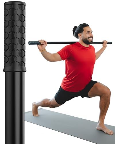 Mobility Mentor Yoga Stick - Mobility Stick - Large Bamboo Exercise Stick for Stretching - Workout Stick - Posture Corrector Stick Mobility - Yoga Bar - Stretch Stick for Fitness - Physical Therapy