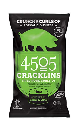 4505 Meats Cracklins Fried Pork Curly Q's, 3 Oz #TOP27
