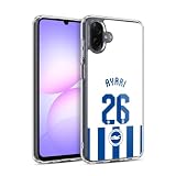 Head Case Designs Officially Licensed Brighton & Hove Albion F.C Yasin Ayari 2025/26 Players Home Kit Gel Case [Military Grade Protection] Compatible with Samsung Galaxy A07 4G