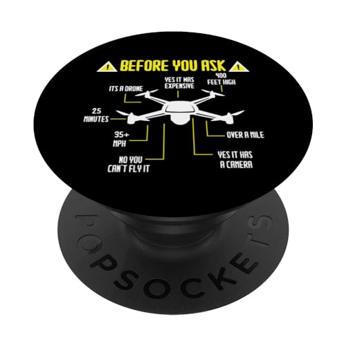 Antes de preguntar que es un piloto de drones Drone Memes divertidos de drones PopSockets PopGrip Intercambiable