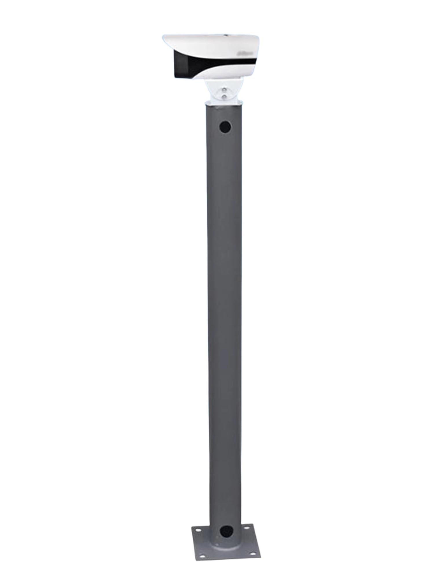 Soporte para cámara de Seguridad, Poste para cámara de Seguridad con Junta Universal y Tornillos, Columna de Soporte para vigilancia (Gris, 120 cm/47,24 Pulgadas)