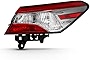 VIPMOTOZ Outer Passenger Side OE-Style Red Lens Right Tail Light Housing Lamp Assembly Replacement For 2018-2022 Toyota Camry L/LE/SE Models
