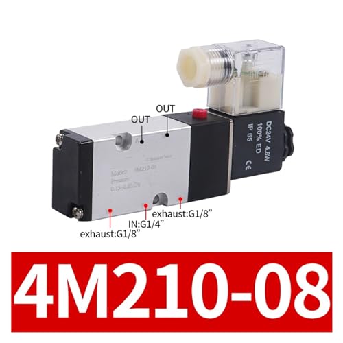 Électrovanne pneumatique 4M210-08 DC12V à commande électrique 5/2 voies