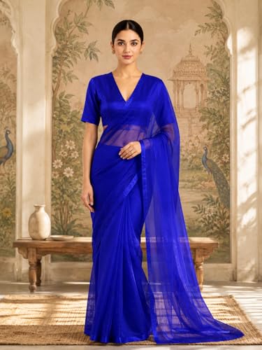 Image of Thevasa Women's Everyday Divine Depth V Neck Half Sleeves Blouse