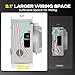 Rophor 30 Amp Generator Power Inlet Box, NEMA L14-30P Power Inlet Box for 4 Prong Generator Cord, 125/250 Volt, 7500 Watts, Weatherproof, Outdoor Use, ETL Listed