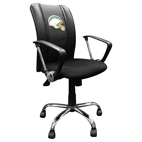 Curve Task Chair with Los Angeles Chargers Helmet Logo Curve Task Chair with Los Angeles Chargers Helmet Logo