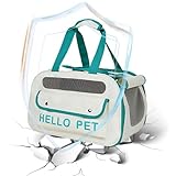 Tragetasche für kleine Hunde, von Fluggesellschaften zugelassen, weiche Seiten, große Kapazität, Haustiertasche mit abnehmbarer Schulter für kleine, mittelgroße Hunde und Katzen