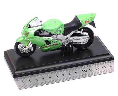 Moto Kawasaki Ninja ZX-12R a escala 1:18 en aleación para decoración 4