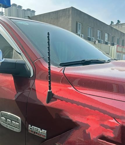 Image of Antenna for Dodge Ram 2009-2026 & F-150 Raptor Pickup Truck Stubby Replacement, Internal Copper Coil for Enhanced Reception, Car Wash Proof 13 Inches Rubber