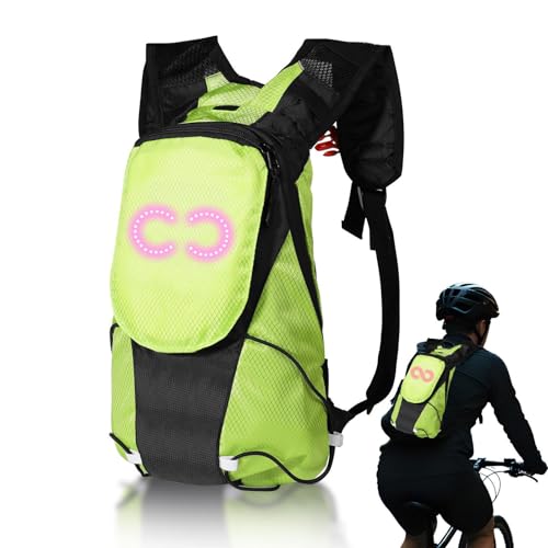 Mochila LED Para Moto,Bolso para Ciclismo con Luz | Mochila Luminosa Multifuncional Para Ciudad Senderismo Viajes Acampada Ciclismo Transporte Mujeres Hombres