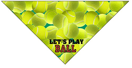 Stonehouse Collection Lets Play Ball Dog Bandana - Med To Large Dogs - Tennis Balls - Great Dog Gift Idea #TOP13