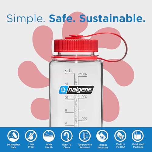 Nalgene Unisex – Erwachsene klar Trinkflasche 'WH Sustain 0,5 L, 0,5 Liter