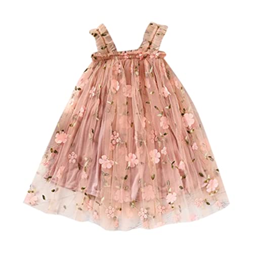 Toddler Dress Toddler Girls Sleeveless Floral Tulle Princess Dress Dance Party Dresses Clothes
