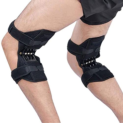 Federgelenkstütze, Kniebandage, 2 Stück, mit starken Rückprallungen für verbesserte Stabilität und Schmerzlinderung, ideal zum Laufen, Wandern und zur Unterstützung von Arthritis