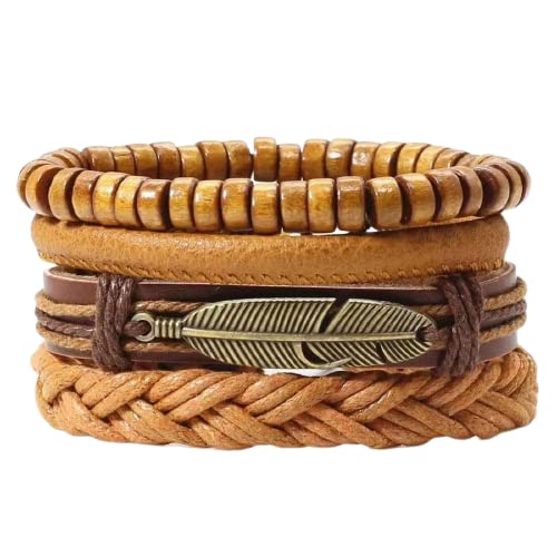 See full amazon price history chart for Vientiq Bohemian Style Oxidized Silver Leaf Multistring Brown Wrap Bracelet For Men Vientiq Bohemian Style Oxidized Silver Leaf Multistring Brown Wrap Bracelet For Men (B0C5YSKNG1) Amazon Price History, Amazon Price Tracker