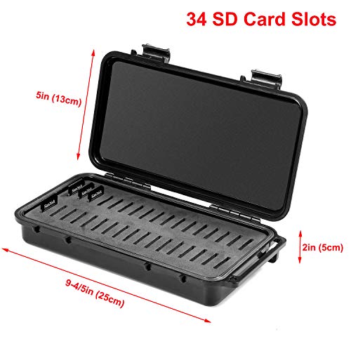 Axigear 34-Slot Sd Card Holder Hard Case Holds Sd/Sdhc/Sdxc/Sduc Memory Cards (Not Minisd Or Microsd) #TOP2