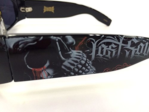 Authentic Shades Inked Lost Soul Skull Crying Sunglasses Lentes California Lowrider Locs Style3