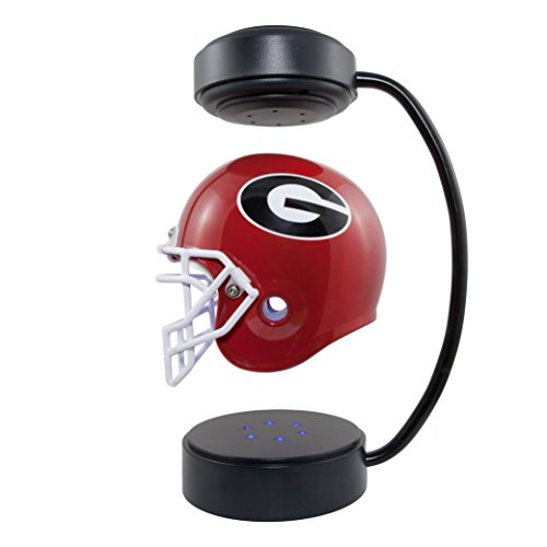 Georgia Bulldogs NCAA Hover Helmet - Collectible Levitating Football Helmet with Electromagnetic Stand