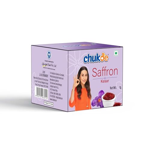 Image of Chukde - Kesar (0.03 OZ) - Saffron - Enhancing Dishes, Desserts, and Beauty Treatments - Rich Flavor and Aroma - Ideal For Culinary, Health, and Skincare Applications - 1 Gm