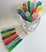Classic Rock Candy Sticks, Sugar Rock Crystal Lollipops, Individually Wrapped (Pack of 12, Rainbow Assorted Flavors)