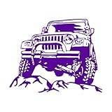 Hardcore Geländewagen Wandaufkleber Autofensteraufkleber Mann Jungen Schlafzimmer Wohnkultur Tapete Autogeschäft Dekoration Jugendzimmer Extragroß - 106x84cm