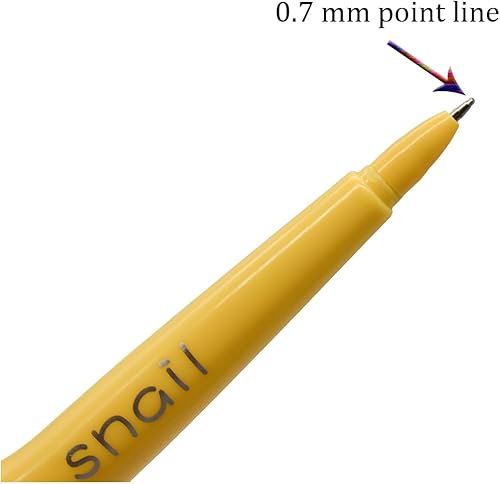 Miniatura 4 de 6 bolígrafos adorables de caracol, bolígrafos con forma de caracol, bolígrafos novedosos de animales, tinta negra con 6 recambios para niños,