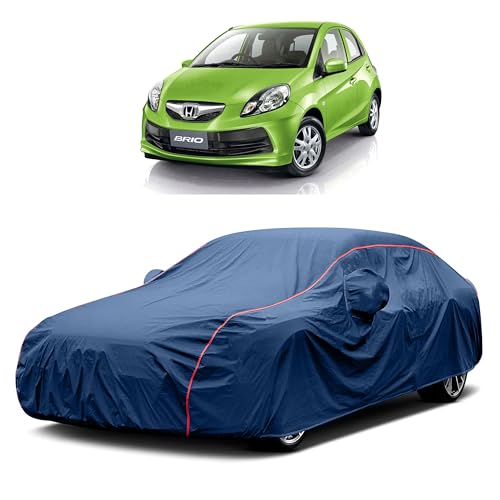 Image of Heavy-Duty Car Cover for Compatible with Honda Brio (2011 to 2025 All Models) Deluxe Car Protection Cover ? Waterproof & UV-Resistant All-Season Exterior Protection