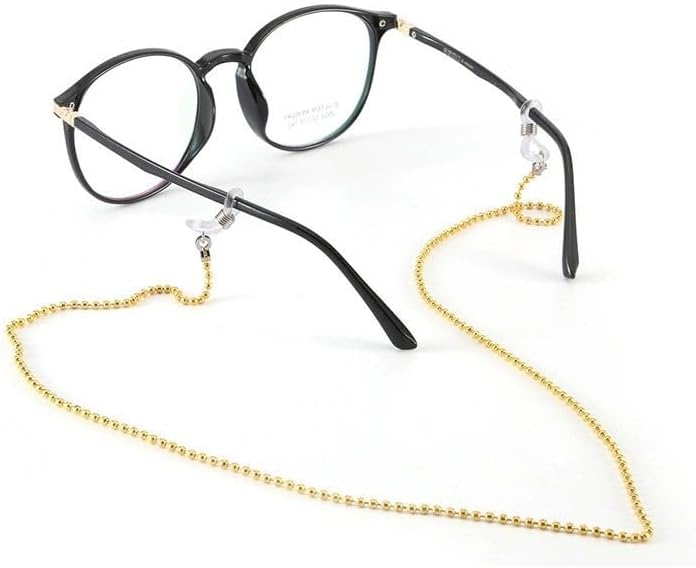 Vintage Beaded Necklace Eyeglass Chains Metal Rope Versatile Sunglasses Hanging Neck