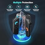 Saitake RGB Controller Charger Dock for Switch 2 Joy Con,Magnetic Controller Charger Stand for Nintendo Switch 2 with Fast Charging in 2H,Dual-Side Charging,7 Static Lighting & 6 Dynamic Modes