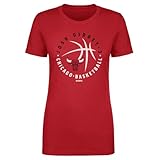 500 LEVEL Josh Giddey Chicago Bulls Shirt for Women - Josh Giddey Chicago Bulls Player Ball WHT (Red, Medium)