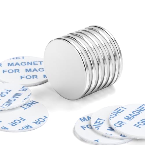Image of TRYMAG Strong Magnets with Adhesive Backing, 25x2mm,6 Pack